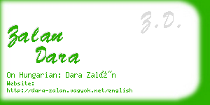 zalan dara business card